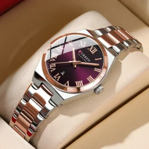 Relógio Feminino Elegante em Aço Inoxidável