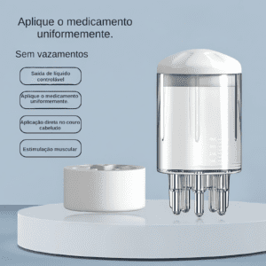 Aplicador Roll-On Capilar com Pente Massageador
