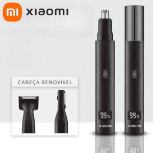Aparador Elétrico 3 em 1 Xiaomi para Nariz, Ouvido, Barba e Sobrancelhas